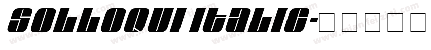 Solloqui Italic字体转换